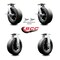 Service Caster BBQ Smoker Grill Flat-Free All Terrain 10'' Caster Wheel Set, 4PK SMOK-SCC-100S1030-SNB-SLB-BSL-2-R-2 - alternate 2